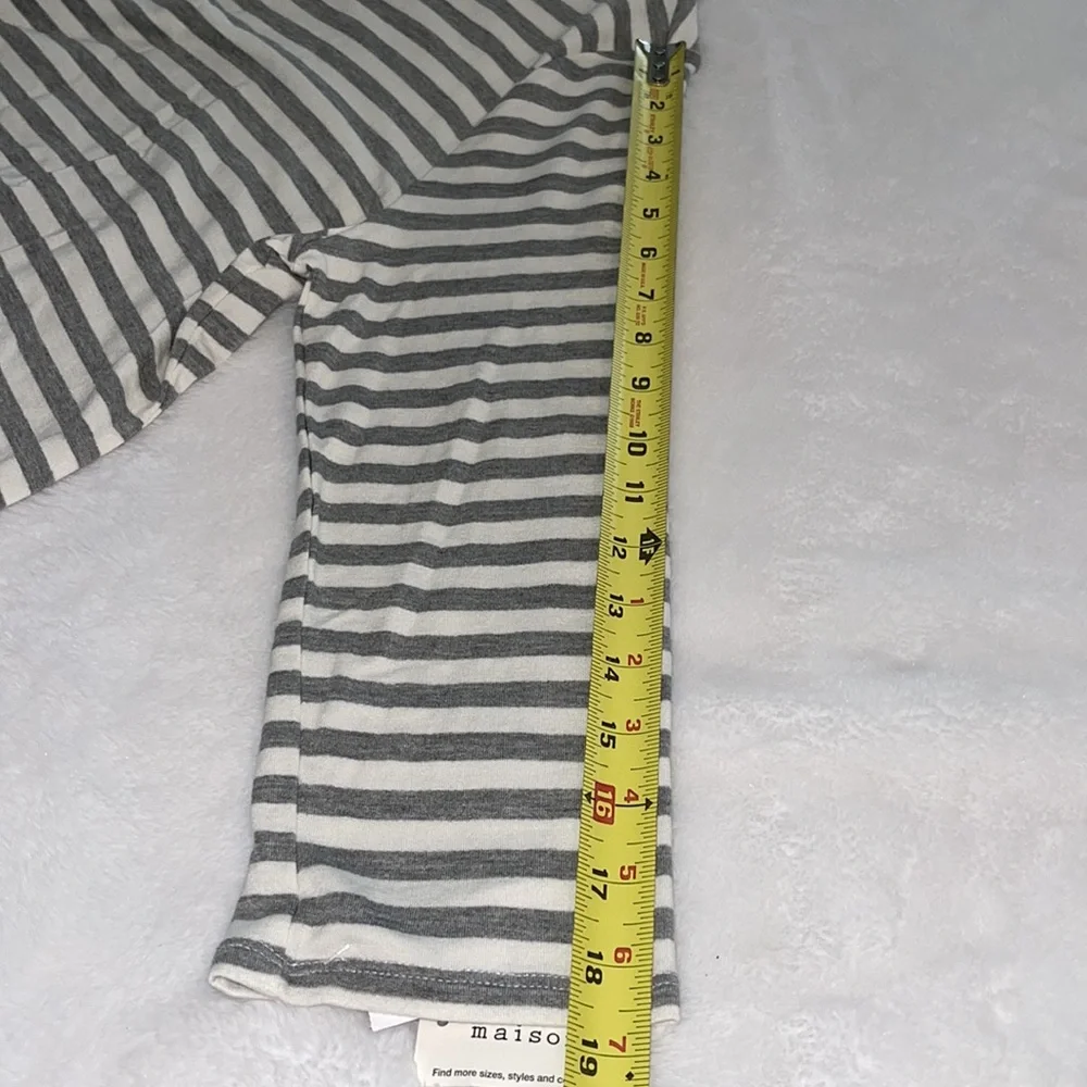 NWT Maison Jules Women’s Knit Shirt w/Bottom Lace & 3/4 Sleeve Size Large - Picture 8 of 10